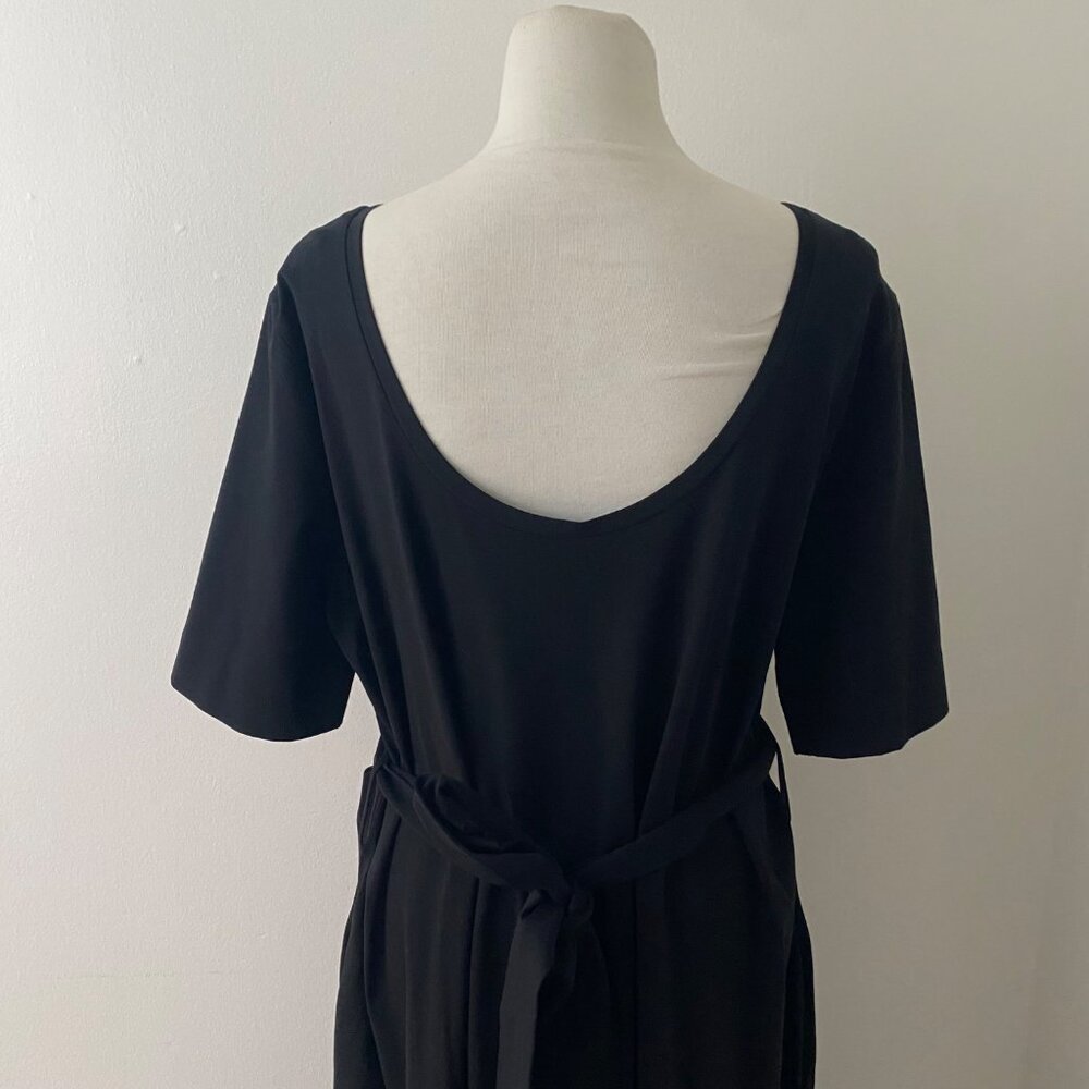 COS Belted Belt Shirt Dress Black Classic Basic - Picture 7 of 8